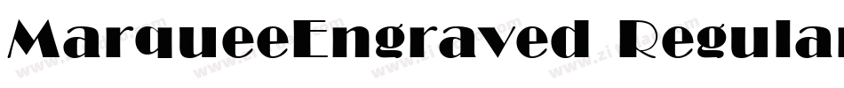 MarqueeEngraved Regular字体转换
